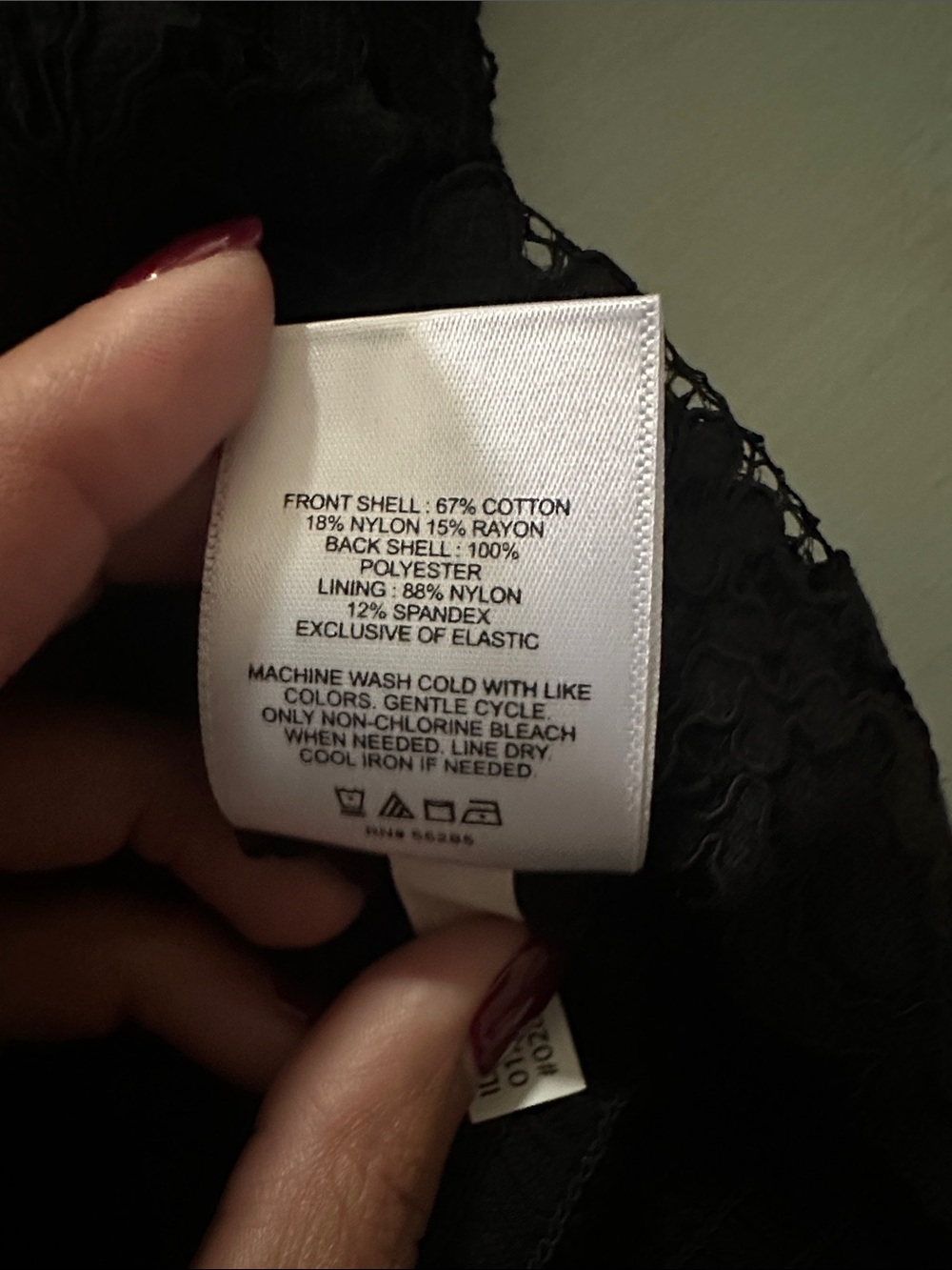 Express Black Floral Lace Ruched Top Y2K Coquette Goth L NWT delicate Feminine - Picture 4 of 7